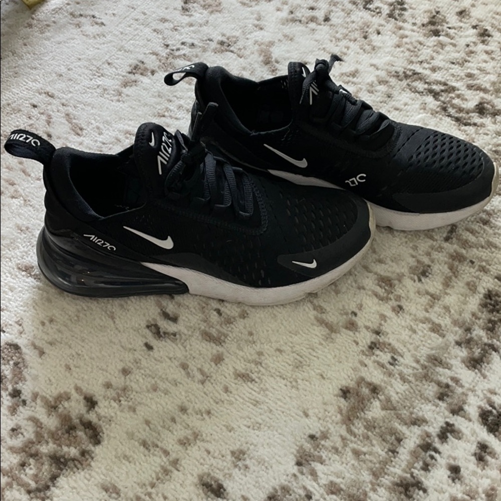 Black and white Nike sneakers